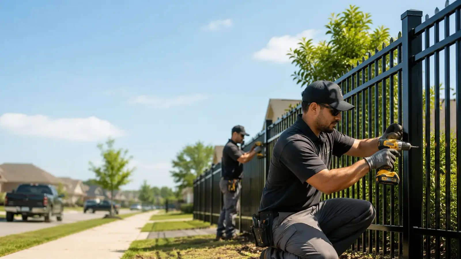 Metal Fence Installation in Franklin, TX